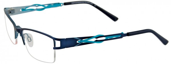 EasyClip EC249 Eyeglasses, SATIN MEDIUM BLUE