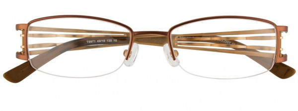 Takumi T9971 Eyeglasses, 010 - Satin Bronze & Gold