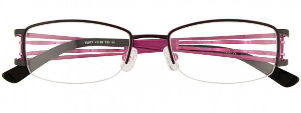 Takumi T9971 Eyeglasses, 090 - Matt Black & Pink