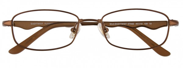 EasyTwist ET932 Eyeglasses, 010 - Satin Brown & Beige