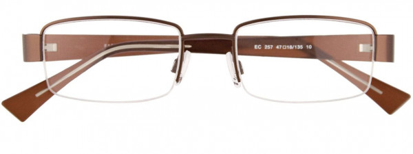 EasyClip EC257 Eyeglasses, 010 - Satin Dark Brown