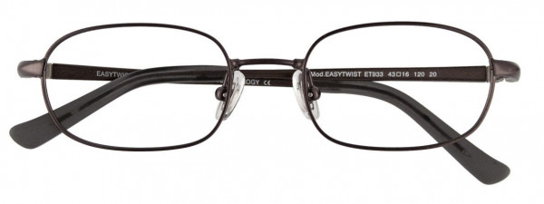 EasyTwist ET933 Eyeglasses, 020 - Satin Charcoal & Dark Blue