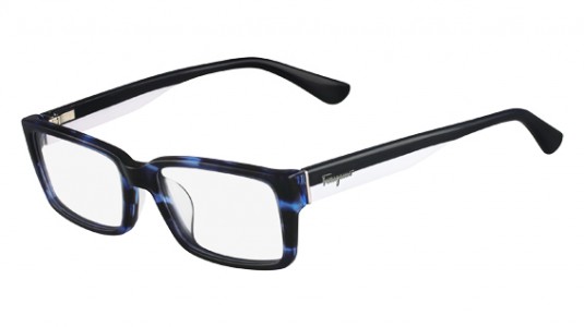 Ferragamo SF2624 Eyeglasses, 424 STRIPED BLUE