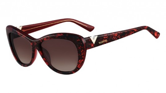 Valentino V628S Sunglasses, (619) RED PEARL