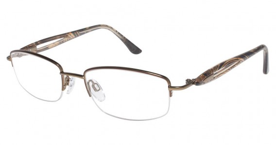 Tura R303 Eyeglasses, BROWN (BRN)