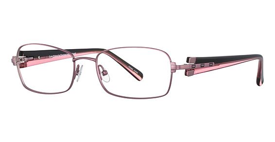 Cote D'Azur CDA 222 Eyeglasses, 1 Rose/Black