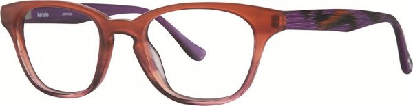 Kensie Contrast Eyeglasses, Coral