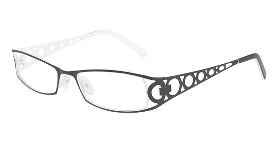 Cosmopolitan Go-Go Eyeglasses, BLA BLACK/WHITE