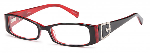 Di Caprio DC 71 Eyeglasses, Black Red