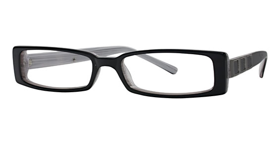 Di Caprio DC 57 Eyeglasses, Black (Clear)