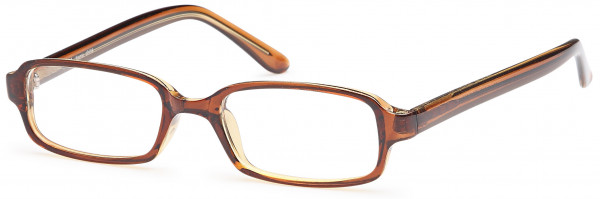 4U U 21 Eyeglasses, Brown