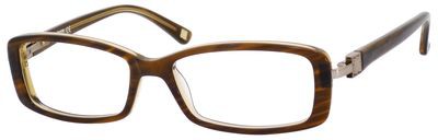 Liz Claiborne Liz Claiborne 393 Eyeglasses, 01C3(00) Brown Texture