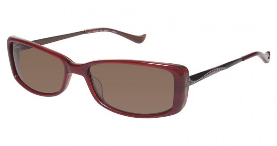 Tura 028 Sunglasses, DEEP RED (RED)