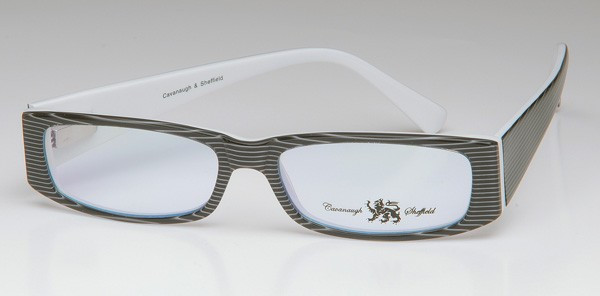 Cavanaugh & Sheffield CS101 Eyeglasses, 2-Black/White