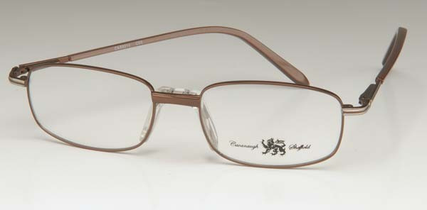 Cavanaugh & Sheffield CS5014 Eyeglasses, 3-Brown/Matte Silver