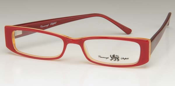 Cavanaugh & Sheffield CS5020 Eyeglasses, 8-Red/Yellow