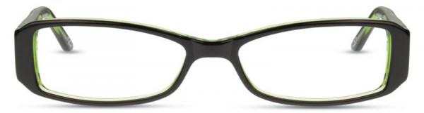 David Benjamin DB-158 Eyeglasses, 3 - Black / Lime