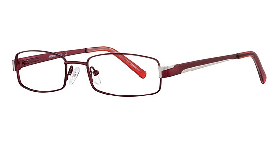 Seventeen 5376 Eyeglasses, Burgundy/Silver