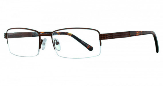 FGX Optical Lincoln II Eyeglasses, BRN Satin Brown With Tortoise Temples