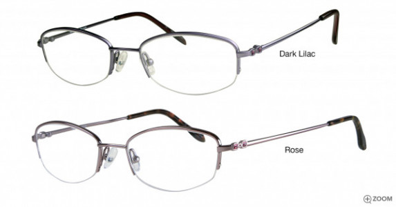 Bulova Annecy Eyeglasses, Dark Lilac