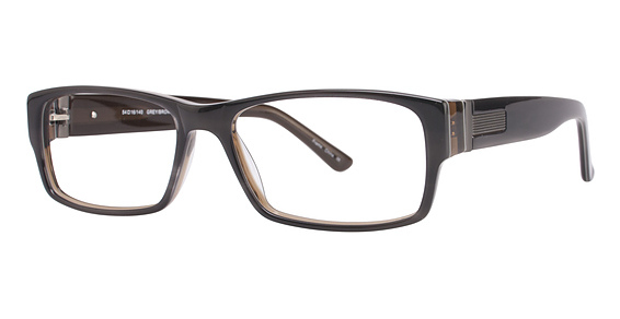 B.U.M. Equipment Leader Eyeglasses, Grey/Brown