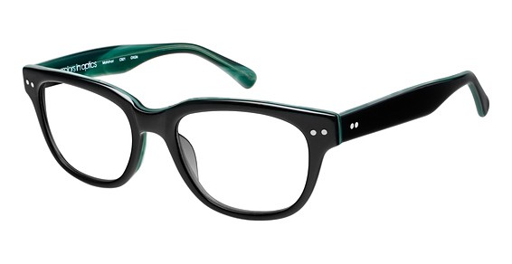 Colors In Optics "C921 ""Matahari""" Eyeglasses, OXGN Black/Green