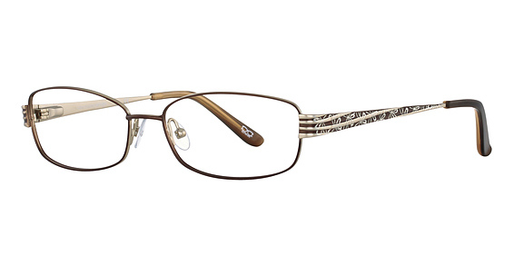 Cote D'Azur CDA 226 Eyeglasses, 1 Chocolate/Gold/Silver