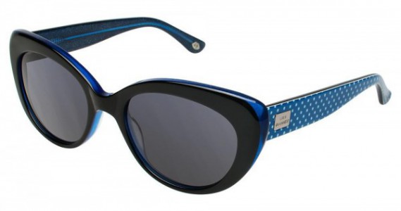 Lulu Guinness L103 Sunglasses, Black/Blue (BLB)
