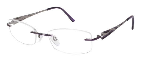 Tura R108 Eyeglasses, Lavender/Silver (LAV)