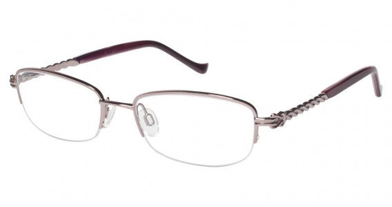 Tura R504 Eyeglasses, Pink w Burgundy (PIN)