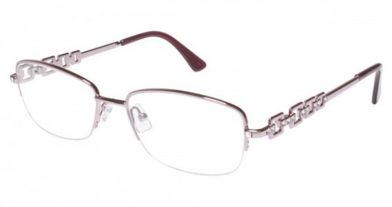 Tura TE218 Eyeglasses, Pink w crystal (PIN)