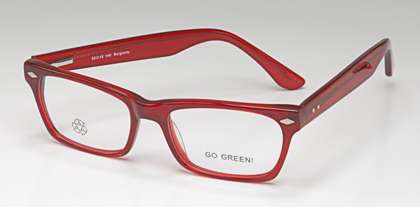 Go Green GG10 Eyeglasses, Burgundy