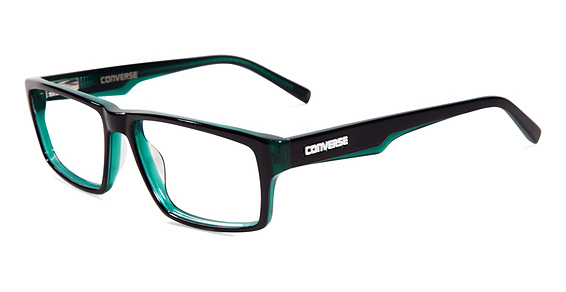 Converse G002 Eyeglasses, BGR Black/Green