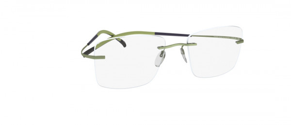 Silhouette TMA Icon 5300 Eyeglasses, 6053 Plum-Green Neonlights