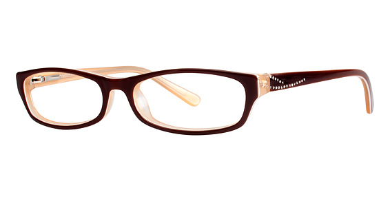 Fashiontabulous 10x229 Eyeglasses, Brown/Peach