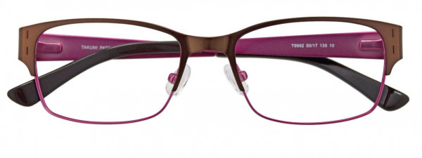 Takumi T9992 Eyeglasses, 010 - Satin Dark Bronze & Pink