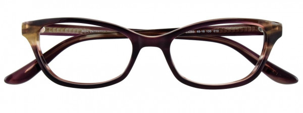 MDX S3283 Eyeglasses, 010 - Dark Plum & Brown Marbled
