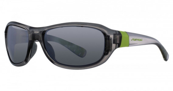 Switch Vision Performance Sun Axo Sunglasses, SHINY BLACK Shiny Black (Polarized True Color Grey Reflection Silver)