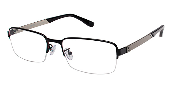 Bally BY3006A Eyeglasses, C00 BLACK/SILVER