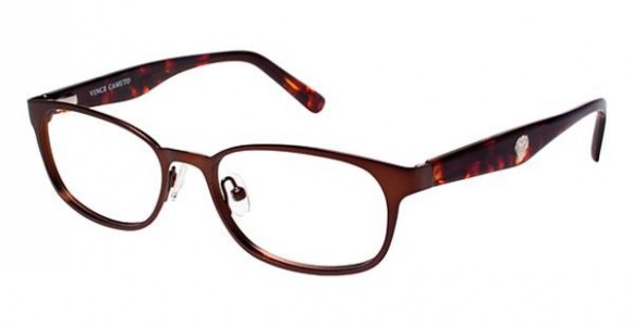 Vince Camuto VO018 Eyeglasses, BRN Chocolate/Brown Horn