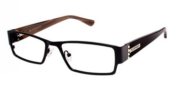 Rocawear RO369 Eyeglasses, BLK Black/Gold