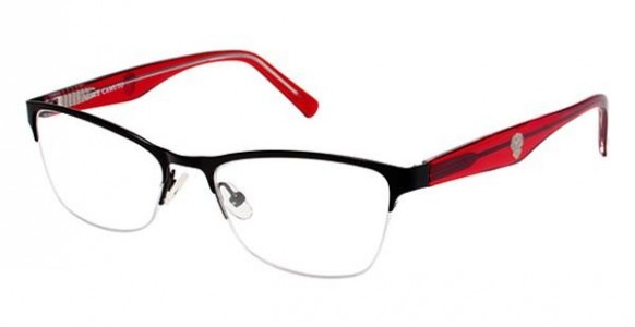 Vince Camuto VO024 Eyeglasses, BLK Black/Lipstick Red