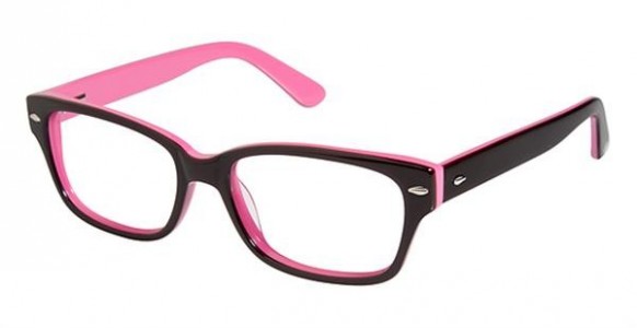 Jessica Simpson J1003 Eyeglasses, OXPK Black/Raspberry