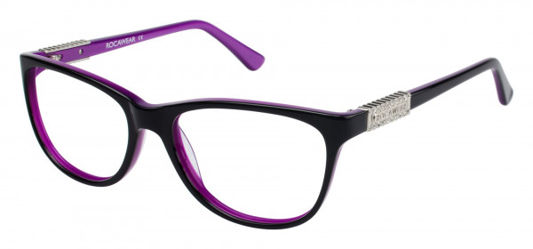 Rocawear RO335 Eyeglasses, OXPR BLACK/VIOLET