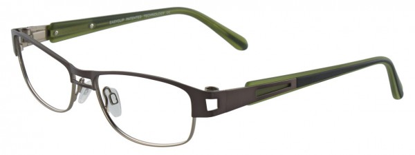 EasyClip EC284 Eyeglasses, SATIN DARK GREY