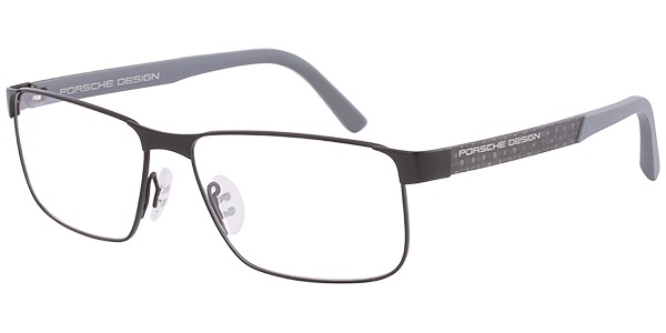 Porsche Design P 8222 Eyeglasses, Matte Black, Gray (A)