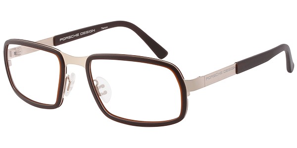 Porsche Design P 8220 Eyeglasses, Matte Gold, Matte Transparent Brown (C)