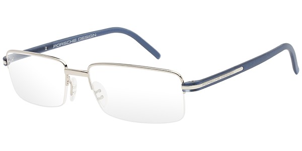 Porsche Design P 8216 Eyeglasses, Palladium, Matte Blue (D)