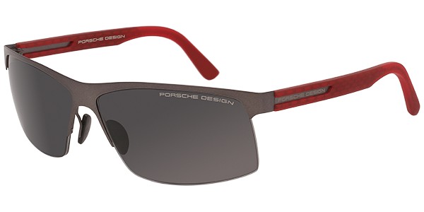 Porsche Design P 8561 Sunglasses, Gun, Red (A)
