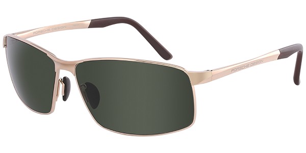 Porsche Design P 8541 Sunglasses, Light Gold, Matte Brown (C)